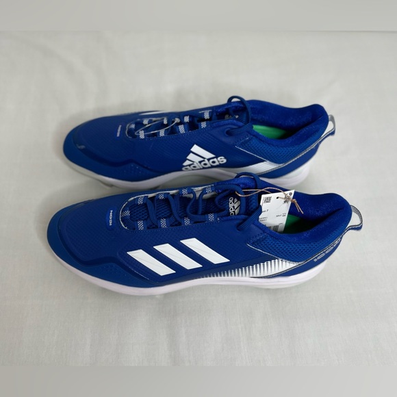 Adidas Icon 7 Mens Low Top Baseball Cleats Blue White FZ1556 NEW Size 13 main image 6
